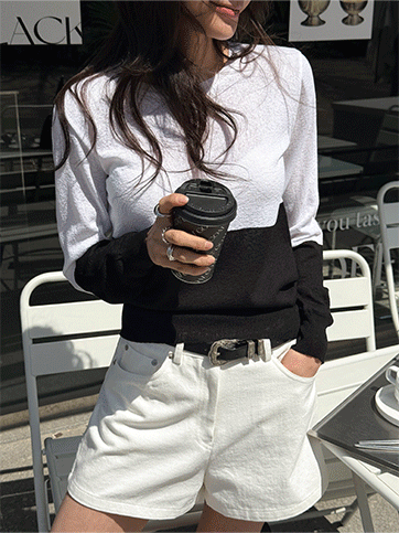 페파엔 배색니트