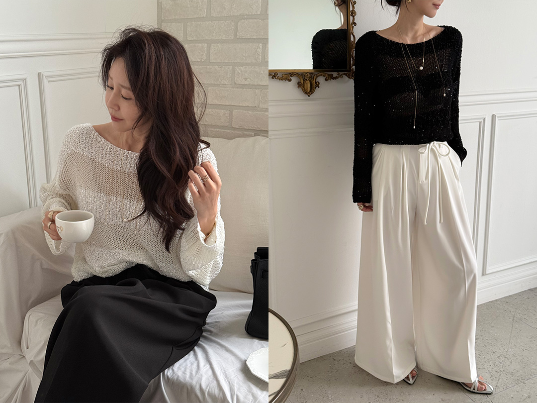 오유벨 스팽글니트