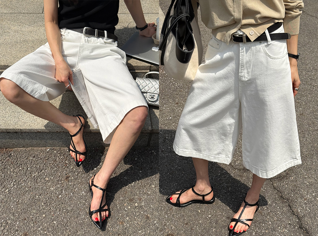 수디프 벨트버뮤다팬츠