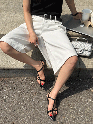 수디프 벨트버뮤다팬츠