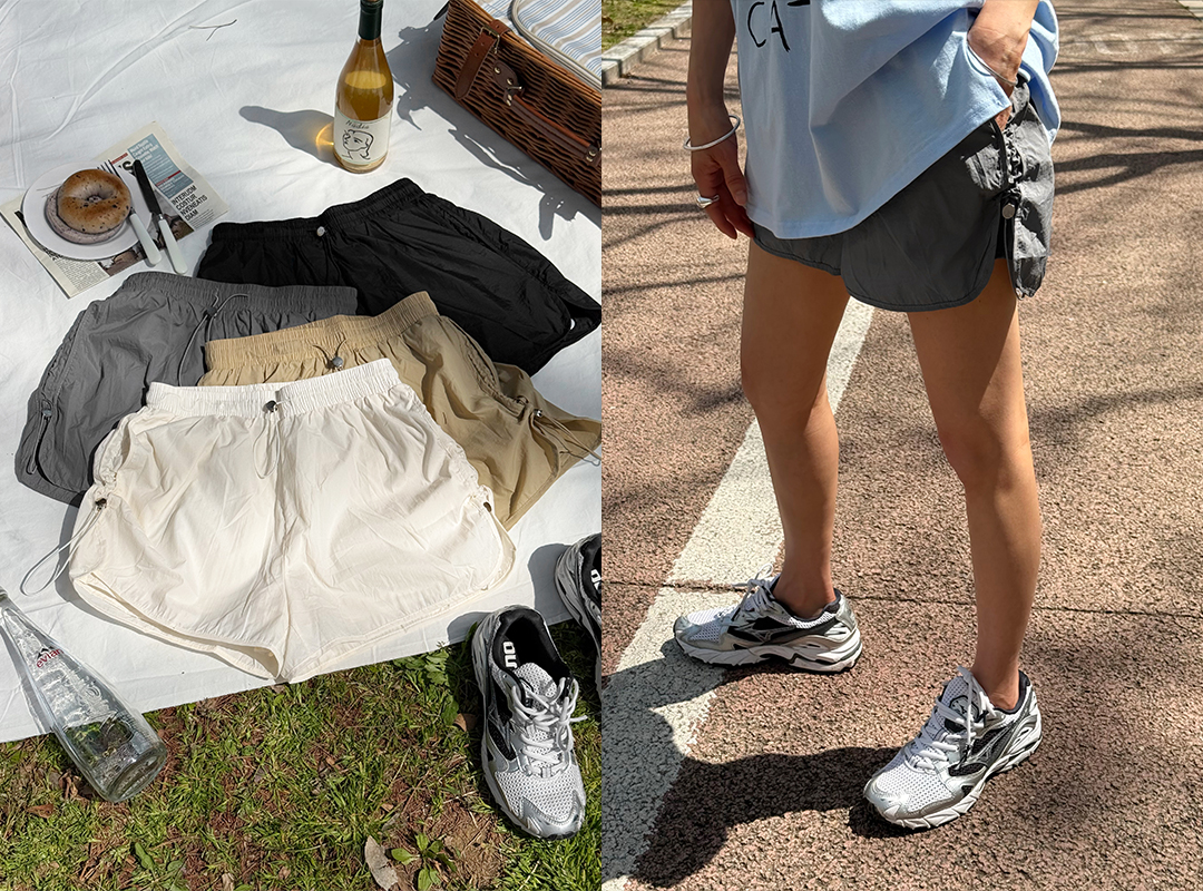 드멜포 밴딩스트링숏팬츠