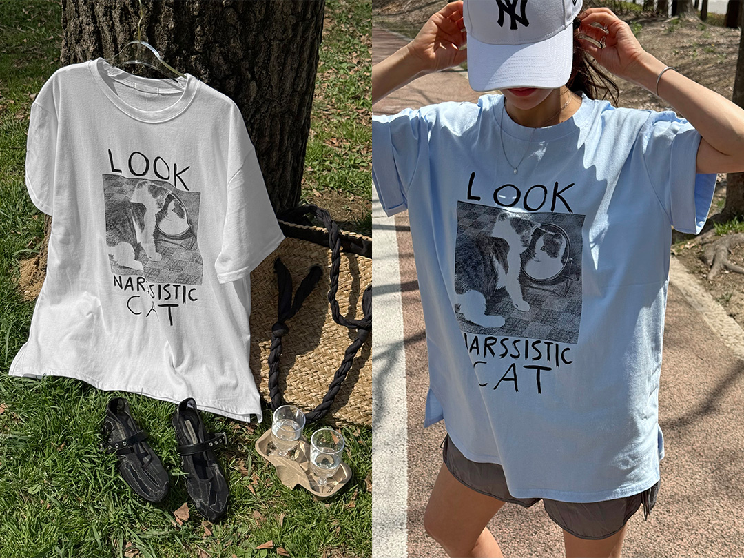 레누프 나염박시반팔티