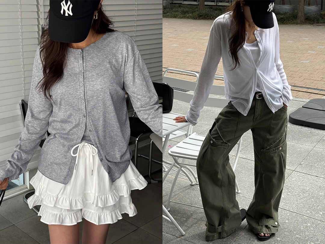 카임츠 스판나시가디건세트