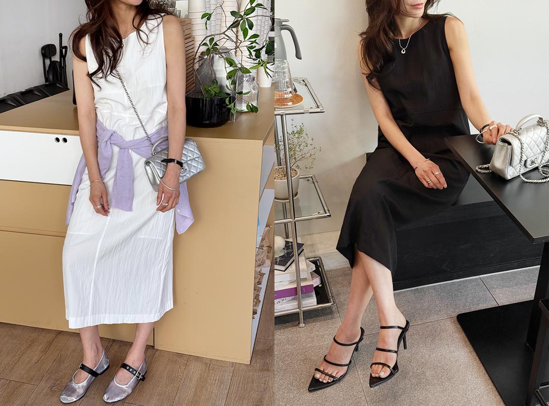 비에루 바스락절개나시원피스