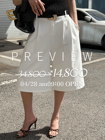 제쿠스 뒷밴딩버뮤다팬츠