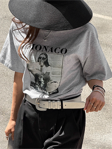 파벨더 나염반팔티