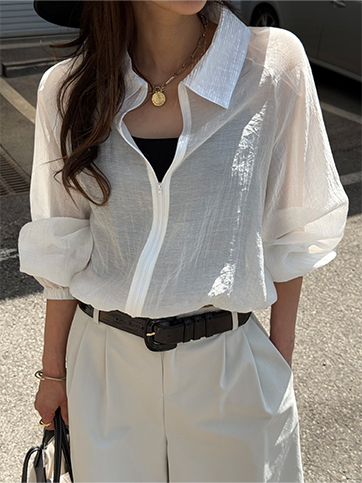 메소트 시스루바람막이점퍼