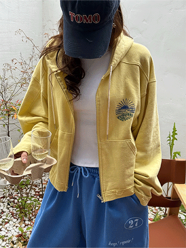 트위베 나염후드집업