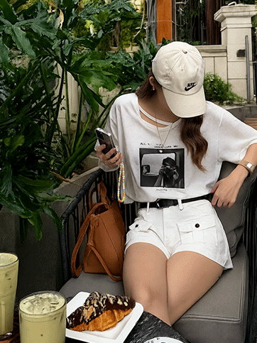 브판드 나염반팔티(H06)