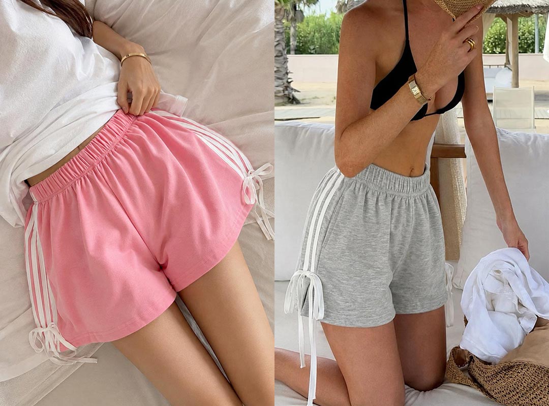 누덴오 리본밴딩숏팬츠