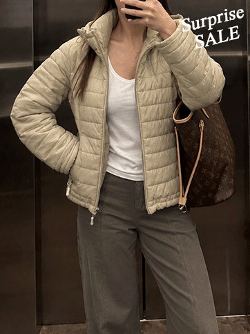 칼리토 후드경량패딩점퍼
