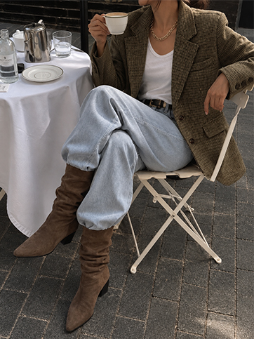 차누켄 체크자켓
