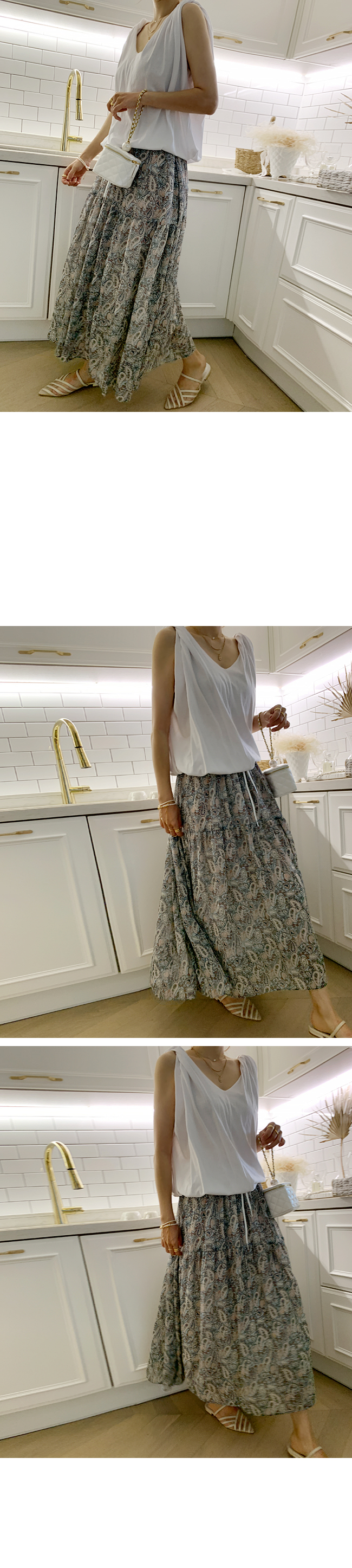美品！ANAYI 春色ペイズリー柄シフォンスカート スカート ペイズリー |ANAYI OFFICIAL ONLINE STORE | アナイ